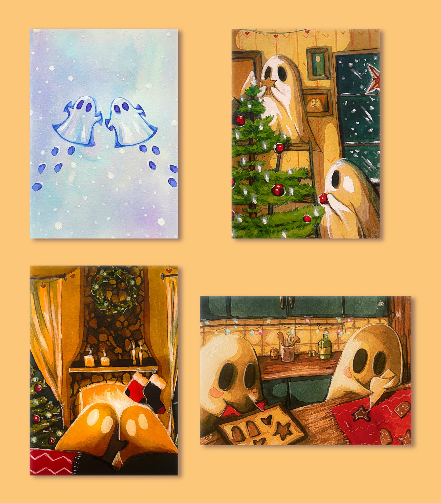 Tiny Print Bundle | Christmas Ghosts