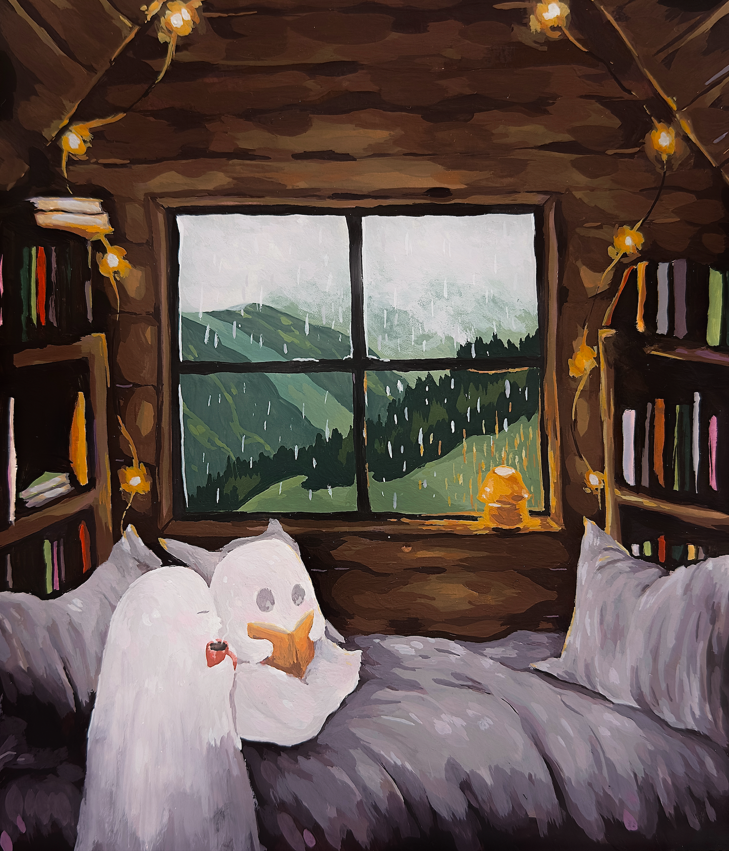 Original Painting | Reading Weather