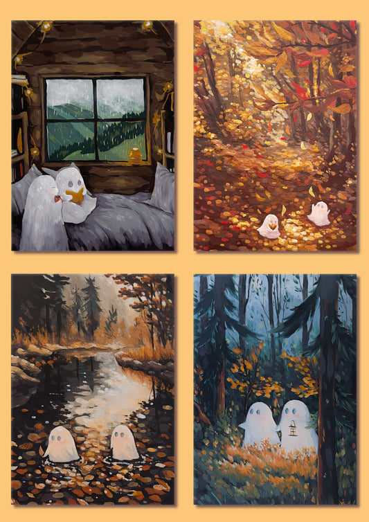 Tiny Print Bundle | Fall Ghosts 2